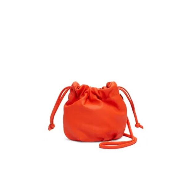 Clare V Emma Drawstring Bucket Bag - Orange - Picture 1 of 7